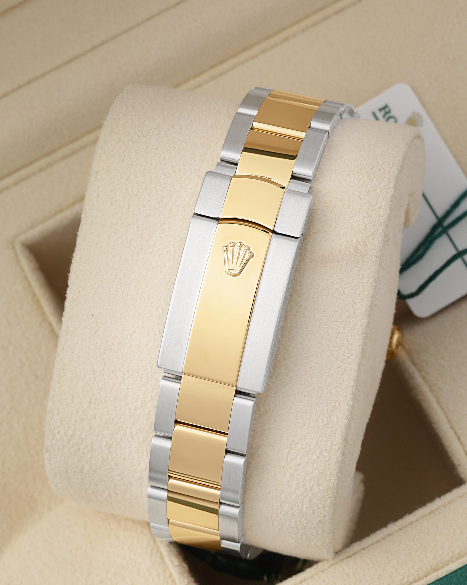 Two-tone Oystersteel and 18k yellow gold Oyster bracelet with folding Oysterclasp for Rolex 126333