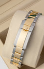 Two tone 18k yellow gold and stainless steel Oyster bracelet with Oysterlock safety clasp for Rolex Daytona 126503.