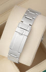 Solid Oystersteel bracelet featuring the Oysterlock safety clasp with Easylink extension for Rolex 216570