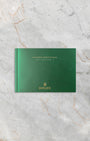 Original green Rolex GMT-Master II instruction manual booklet included with 126710GRNR full set
