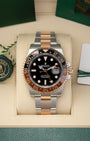 Pre owned 2023 Rolex GMT-Master II 126711CHNR Root Beer in two-tone Everose gold and steel with box and papers at Noah's Fine Watches & Jewelry in Dallas, Texas