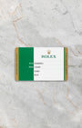 Original 2019 Rolex international warranty card for Oyster Perpetual 36 reference 116000 white grape dial.