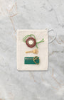 Rolex red chronometer hang tag, calendar card, and accessory pouch included with Pearlmaster 80298