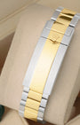 Two tone 18k yellow gold and Oystersteel bracelet with Oysterlock safety clasp and Glidelock extension for Rolex Submariner 126613LB