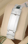 18k white gold Oyster bracelet with Oysterlock safety clasp and Glidelock extension system on Rolex Submariner 126619LB