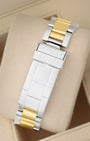 Two-tone steel and 18k yellow gold Oyster bracelet with folding diver clasp for 1986 Rolex Submariner 16803