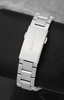 TAG Heuer stainless steel watch bracelet and folding deployment clasp with safety extensions and engraved branding