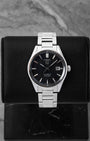 Pre-owned TAG Heuer Carrera Calibre 5 WAR211A.BA0782 39mm black dial steel watch at Noah's Fine Watches Dallas