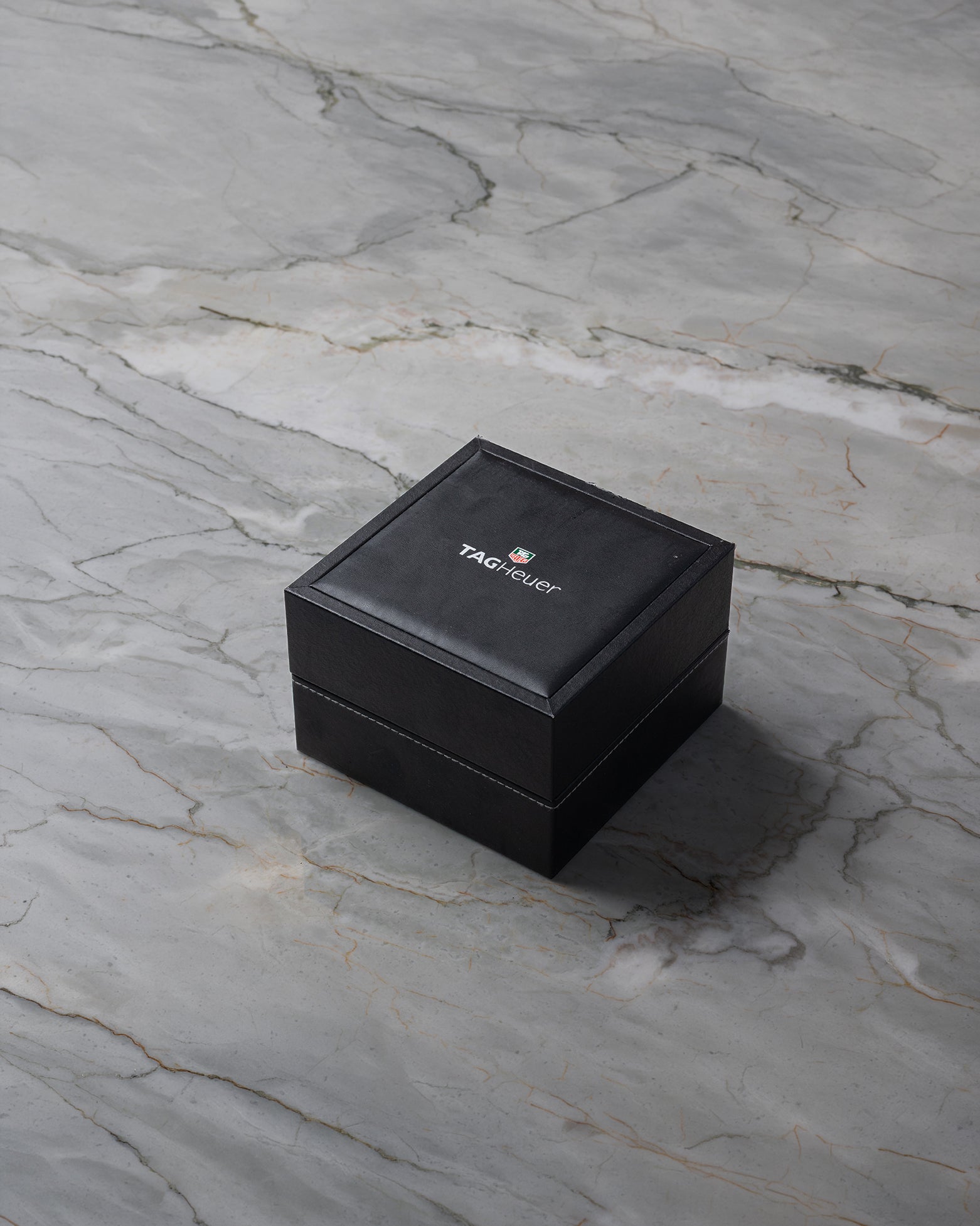 Original TAG Heuer luxury watch presentation box included with pre-owned Carrera CV2015 purchase