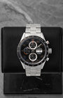 Pre owned 2013 TAG Heuer Carrera Calibre 16 Day-Date Chronograph 43mm CV2A10.BA0796 with black dial at Noah's Fine Watches & Jewelry in Dallas, Texas