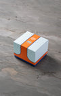 Original special edition Gulf racing livery packaging box included with the pre-owned TAG Heuer Monaco Gulf CBL2115.FC6494.