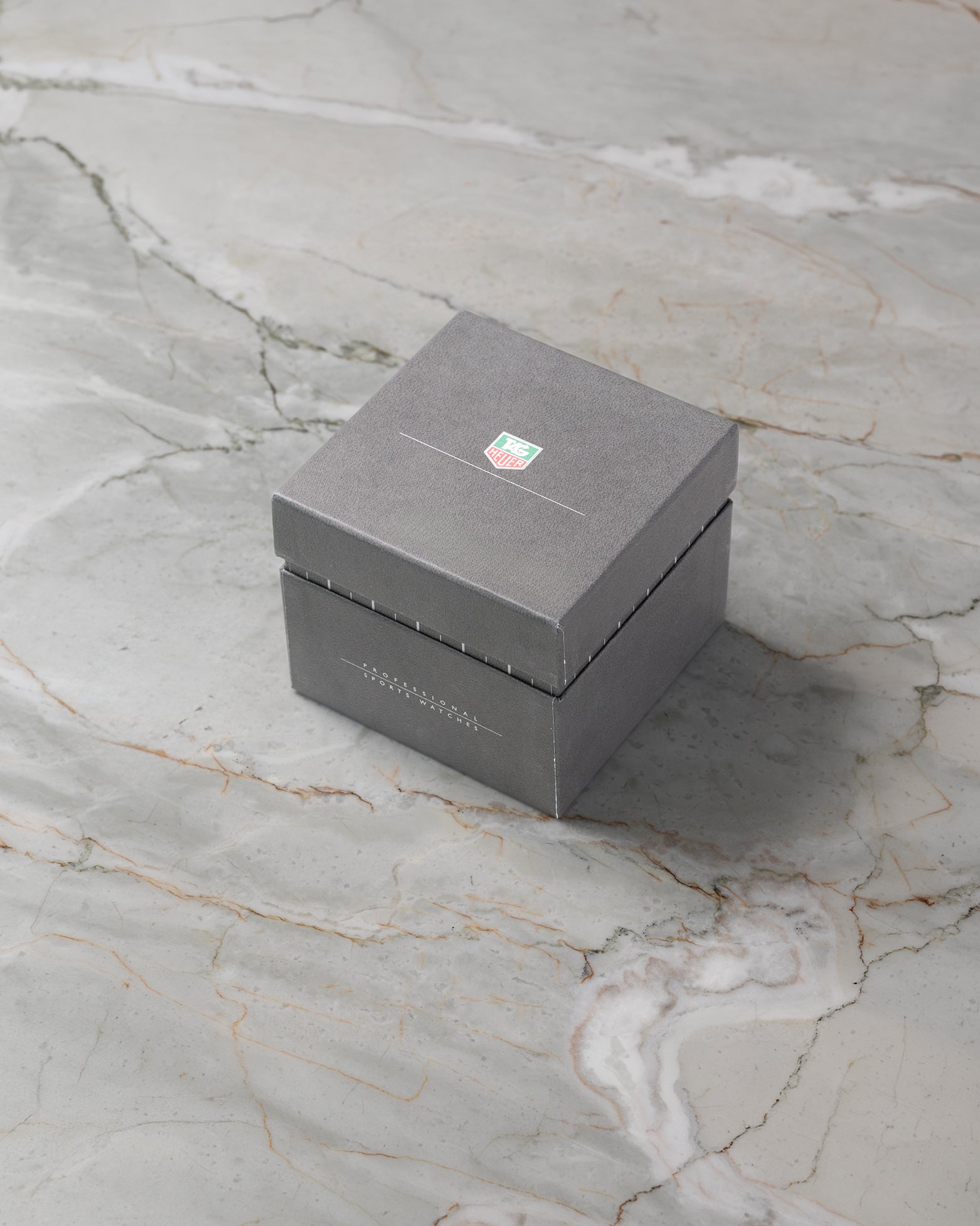Original grey TAG Heuer watch presentation box for 2003 Monza Calibre 6 WR2110