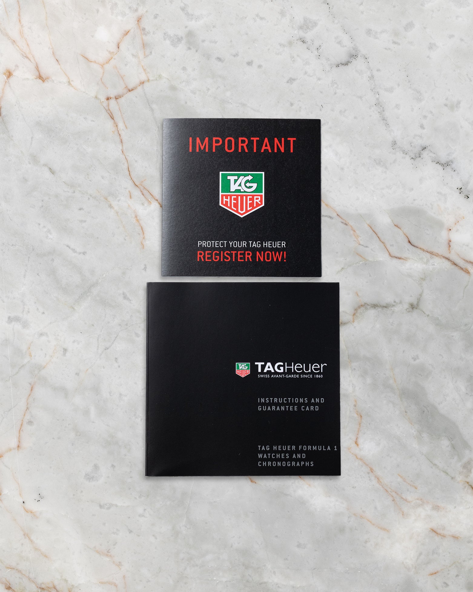 Vintage TAG Heuer official important notice booklet and paperwork documentation