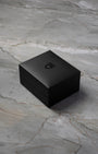 Tudor signature black luxury watch presentation box on display