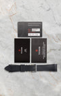 Official Tudor 2023 guarantee card, user manuals, and extra black fabric strap included with Black Bay Pro 79470