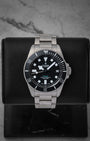 2025 Tudor Pelagos Ultra 43mm titanium dive watch, model 2543C1A7NU, with a black matte dial on display at Noah's Fine Watches & Jewelry in Dallas