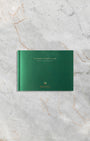 Official green Rolex Sky-Dweller instructional manual booklet accompanying the full set luxury travel watch package