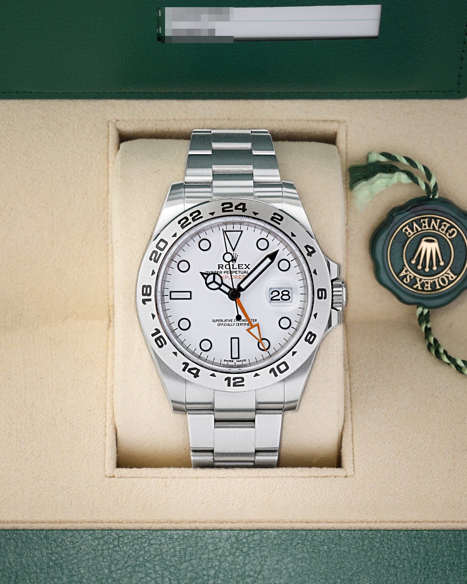 Polar white Rolex Explorer II 216570 2019 | Noah's Fine Watches & Jewelry Dallas
